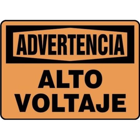 Accuform OSHA WARNING Safety Sign HIGH SHMELC325VS SHMELC325VS